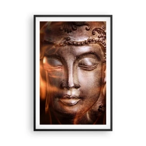 Poster în ramă neagră - Există doar aici și acum - 61x91 cm