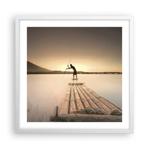 Poster în ramă albă - Înainte de odihnă - 50x50 cm