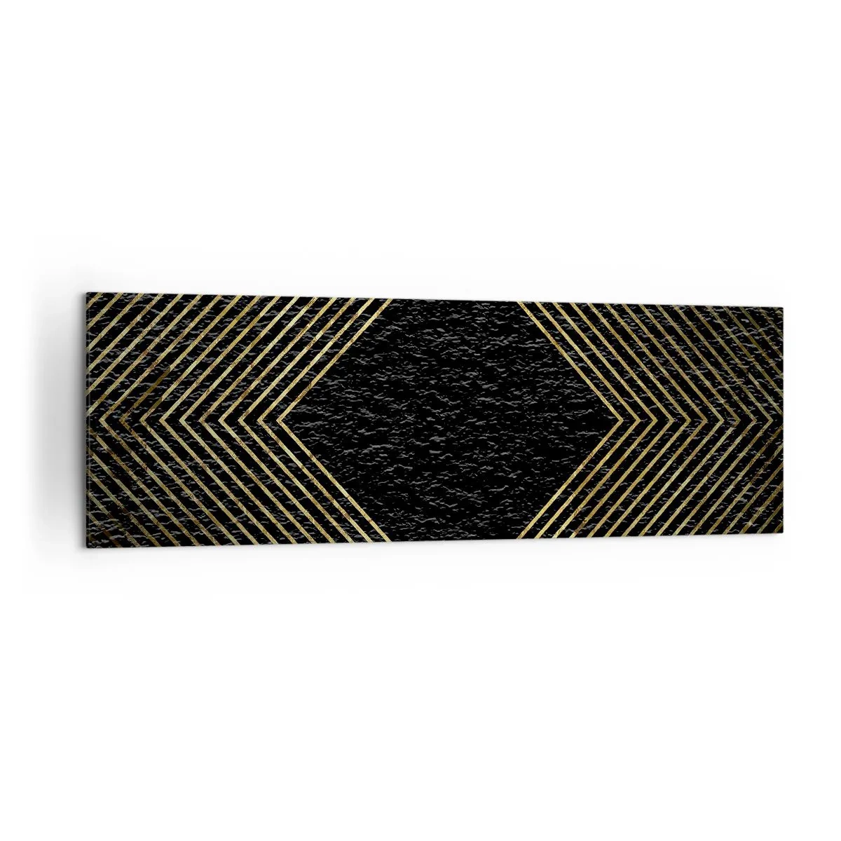 Tablou pe pânză - Geometrie în stil glamour - 160x50 cm