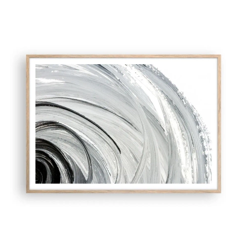 Poster în ramă de stejar deschis - Compoziție orbitală - 100x70 cm