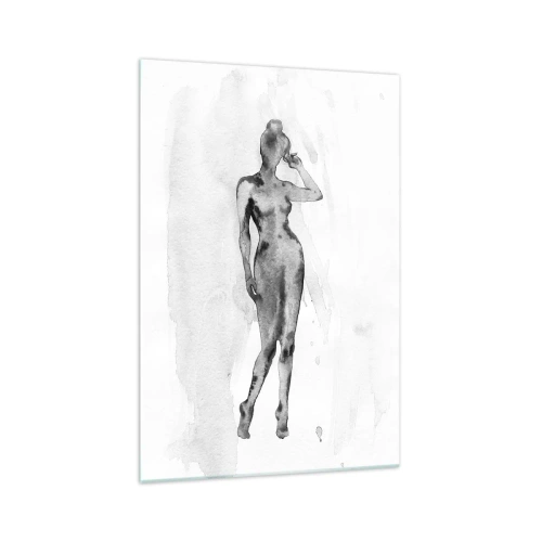 Tablou pe sticlă - Un studiu al idealului de feminitate - 70x100 cm