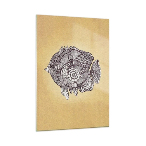 Tablou pe sticlă - Dintr-un ocean de ornamente - 50x70 cm