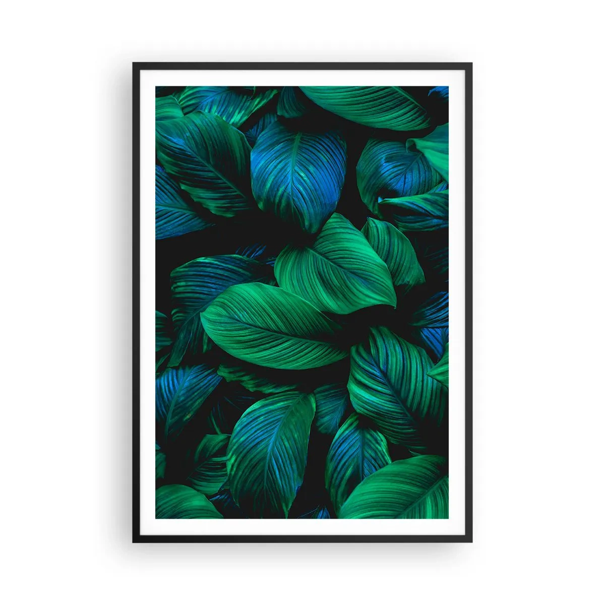 Poster în ramă neagră - Traficul verde - 70x100 cm