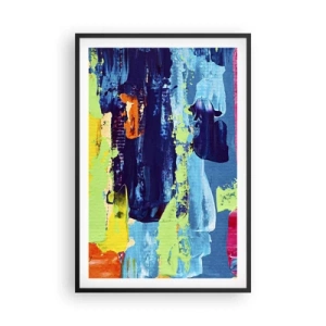 Poster în ramă neagră - Viața este frumoasă! - 61x91 cm