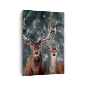 Tablou pe pânză - Stăpânul pădurii și soția sa - 50x70 cm