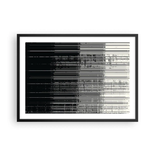 Poster în ramă neagră - Valuri și vibrații - 70x50 cm