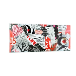 Tablou pe sticlă - Colaj de hipsteri - 100x40 cm