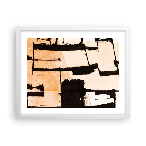 Poster în ramă albă - Cu toate acestea, ordinea - 50x40 cm