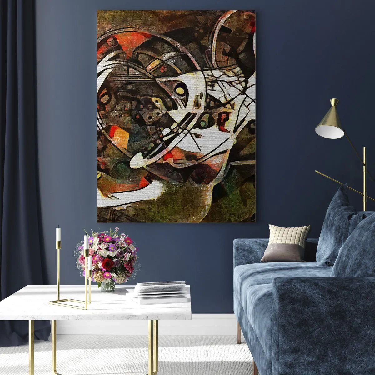 Tablou pe sticlă - Auziți mișcarea? - 80x120 cm