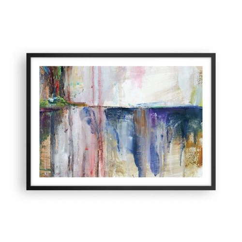 Poster în ramă neagră - Impresii și asociații colorate - 70x50 cm