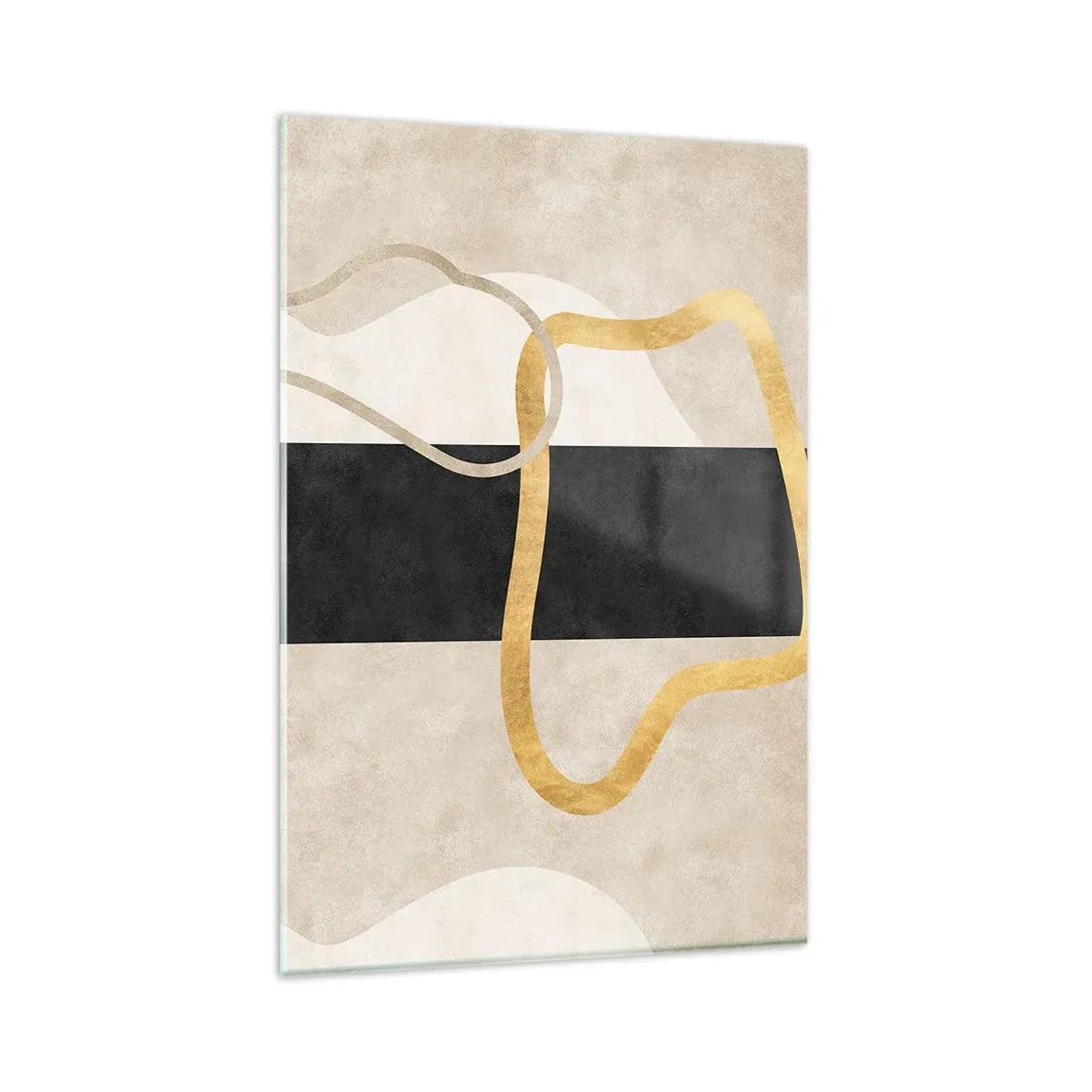 Tablou pe sticlă - Forme înbuclite - 80x120 cm