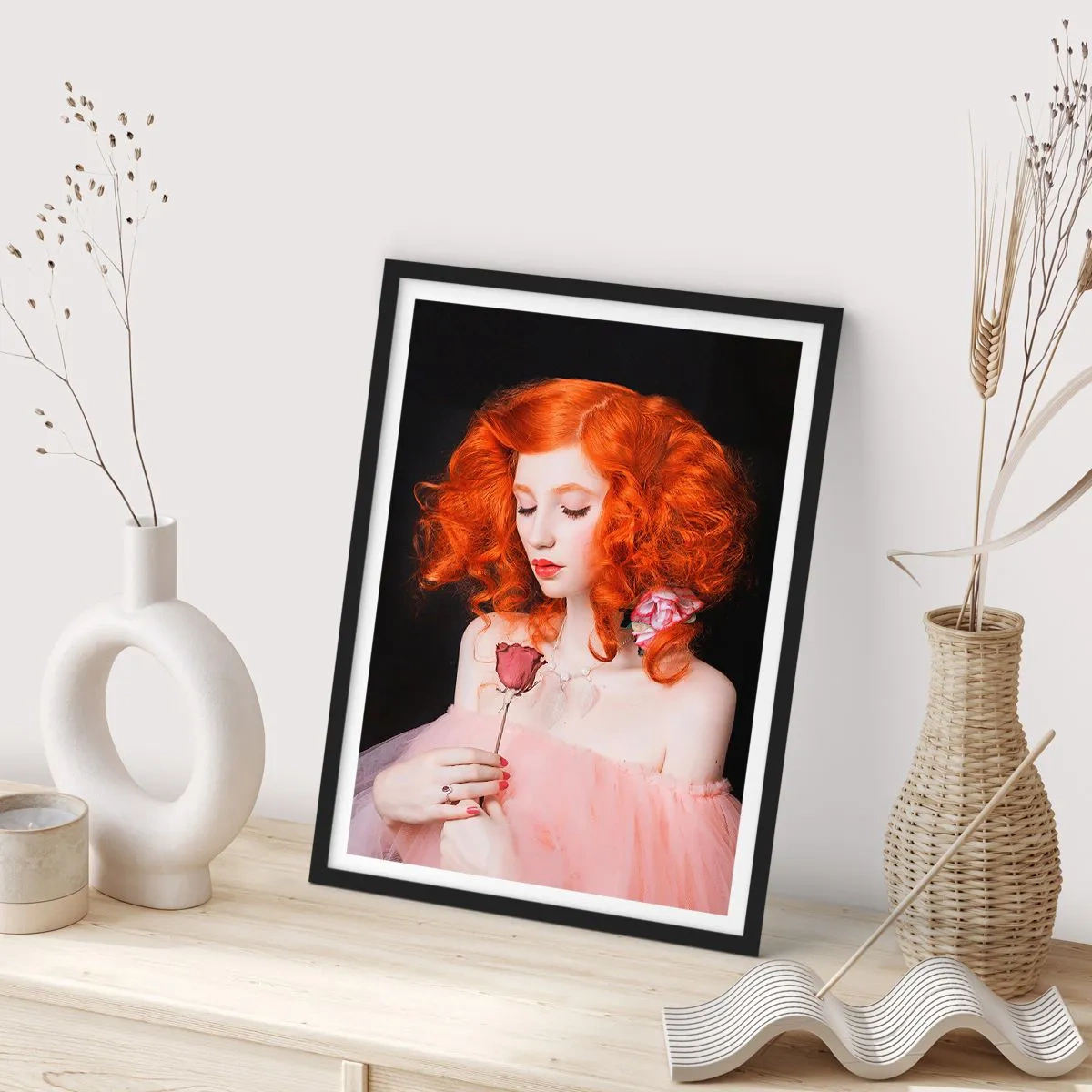 Poster în ramă neagră - În stil baroc - 40x50 cm