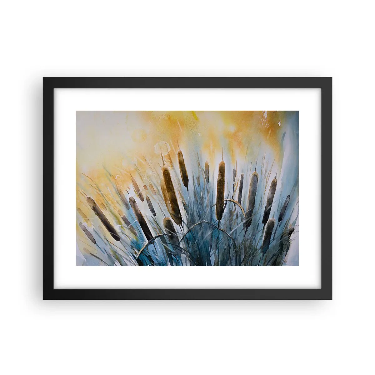 Poster în ramă neagră - Răcoarea apei, căldura soarelui - 40x30 cm