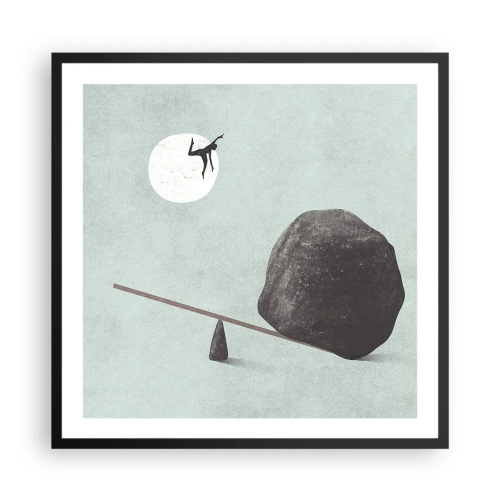 Poster în ramă neagră - Visul îndeplinit - 60x60 cm