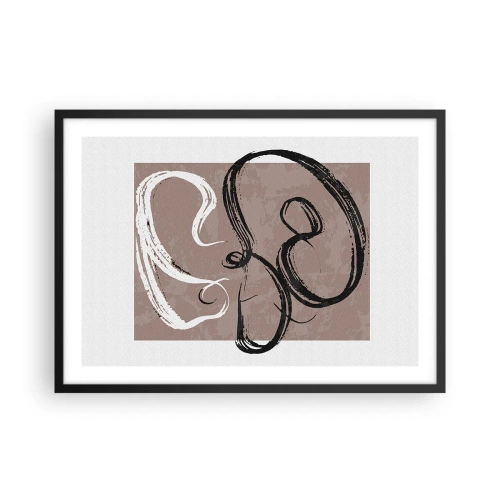 Poster în ramă neagră - Compoziția - căutarea plenitudinii - 70x50 cm