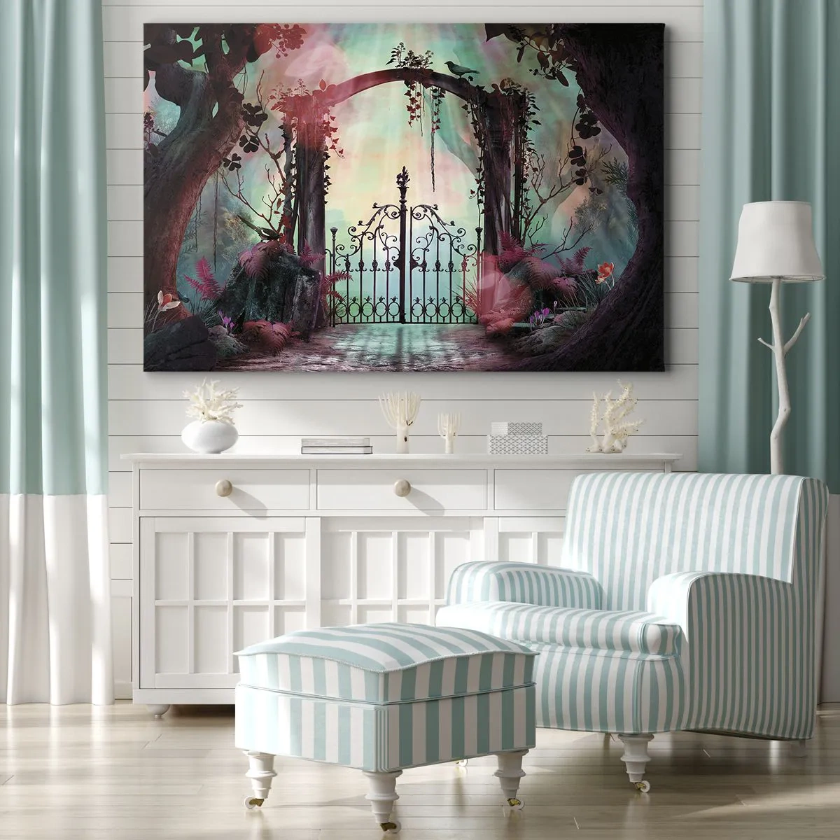 Tablou pe pânză - Grădina secretă - 100x70 cm