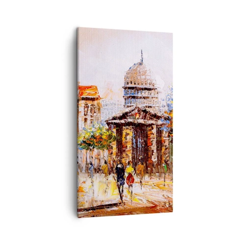 Tablou pe pânză - O plimbare pariziană - 45x80 cm