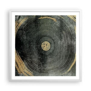 Poster în ramă albă - Schimbare și persistență - 60x60 cm