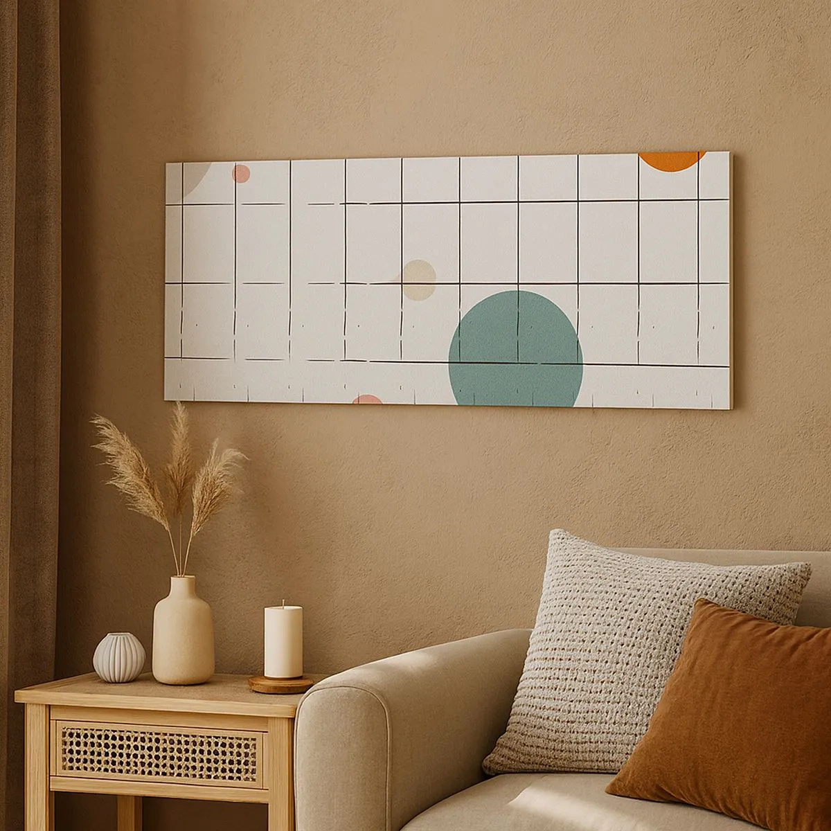 Tablou pe pânză - În capcană. Noi sau ele? - 100x40 cm