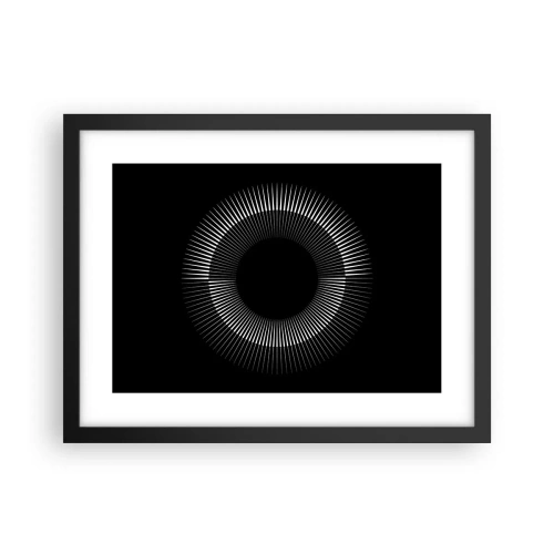 Poster în ramă neagră - Soarele Negru - 40x30 cm