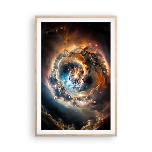 Poster în ramă de stejar deschis - Început - 61x91 cm