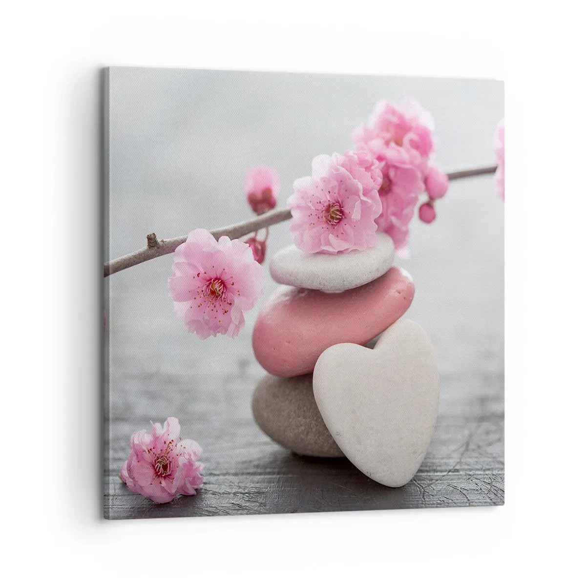 Tablou pe pânză - Fericirea florilor de cireș - 60x60 cm
