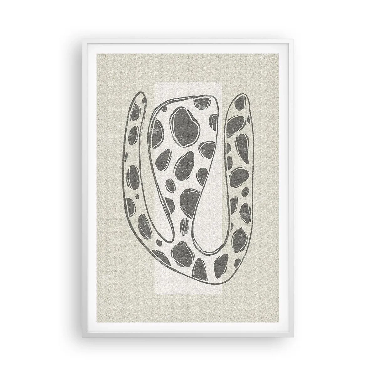 Poster în ramă albă - O creatură bizară - 70x100 cm