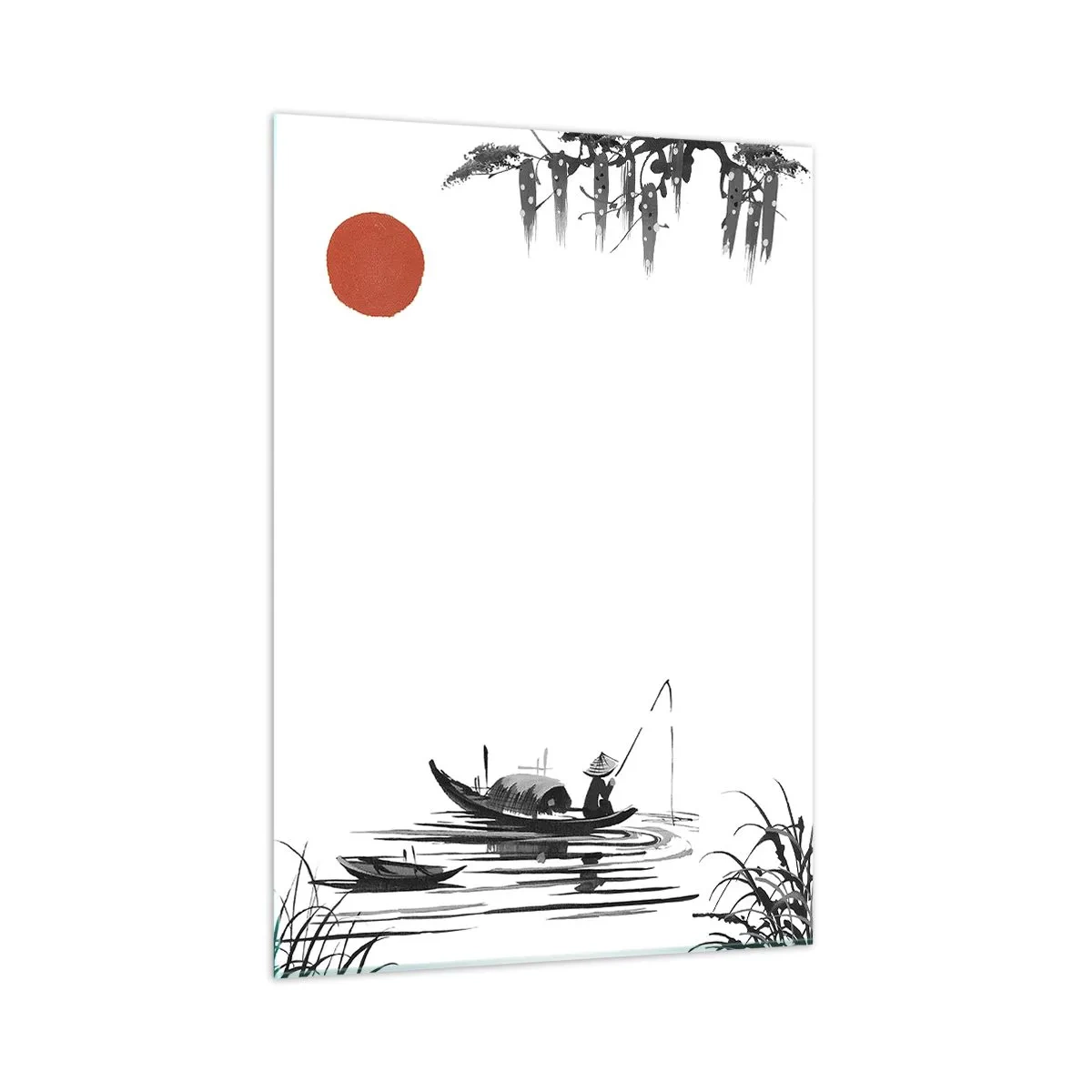 Tablou pe sticlă - O după-amiază asiatică - 50x70 cm