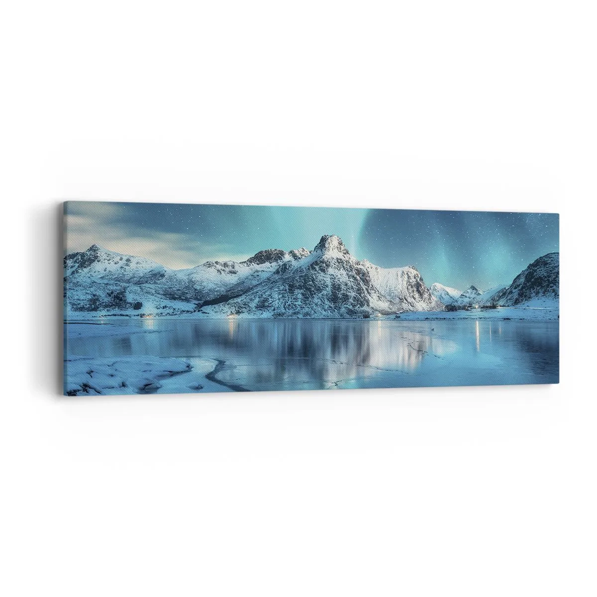 Tablou pe pânză - Noaptea de lumină - 90x30 cm