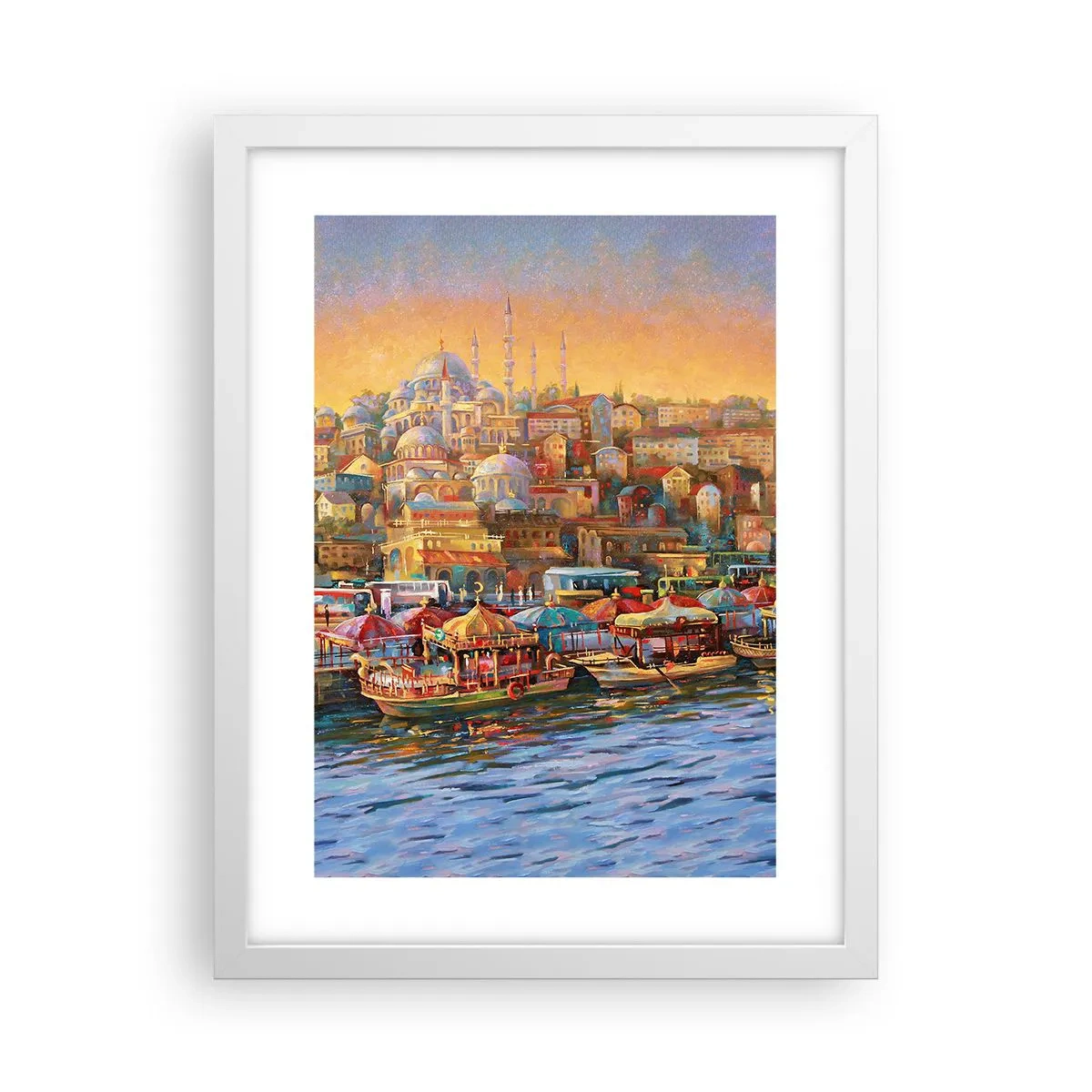 Poster în ramă albă - O poveste din Istanbul - 30x40 cm