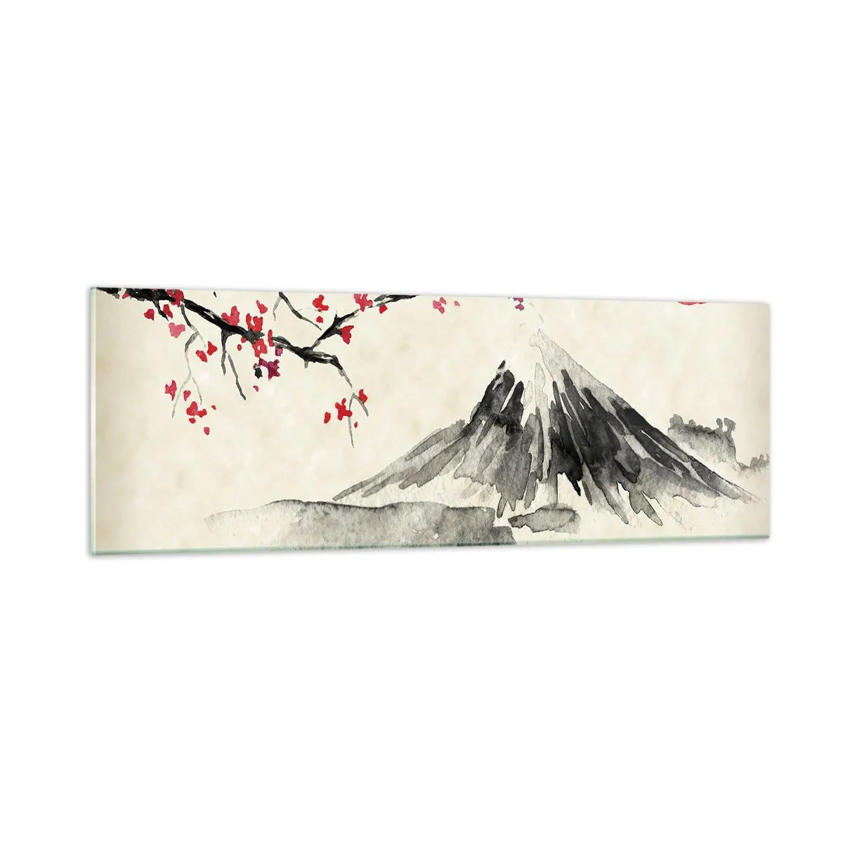 Tablou pe sticlă - Îndrăgostește-te de Japonia - 90x30 cm