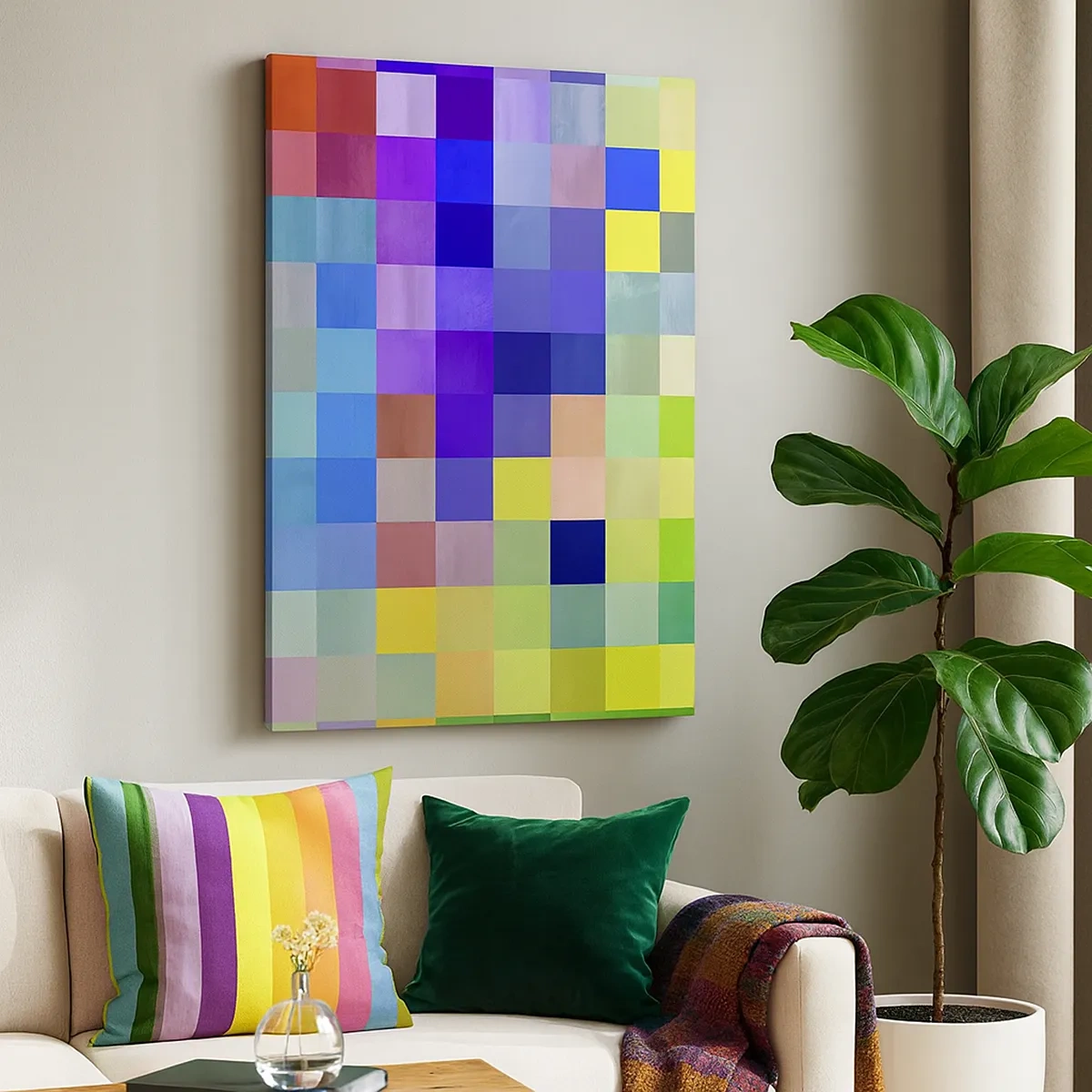 Tablou pe pânză - Fiecare diferit, toate sunt egale - 50x70 cm