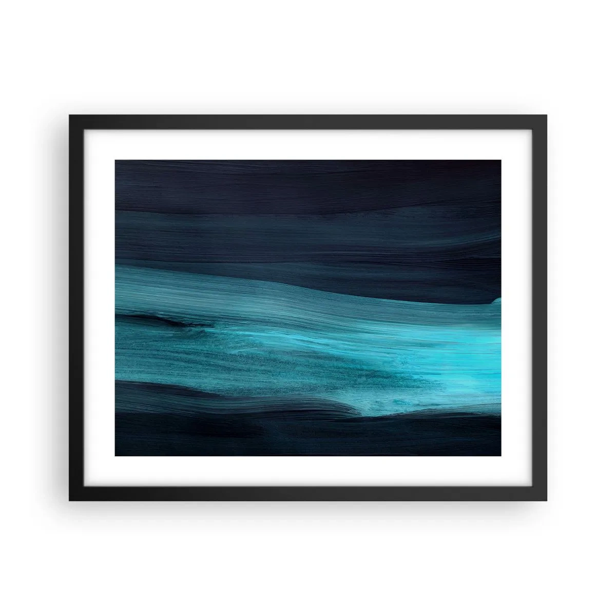 Poster în ramă neagră - Du-te cu fluxul - 50x40 cm