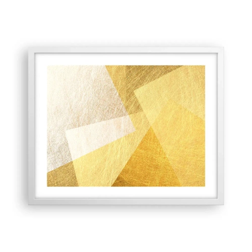 Poster în ramă albă - Vremea de geometrie - 50x40 cm