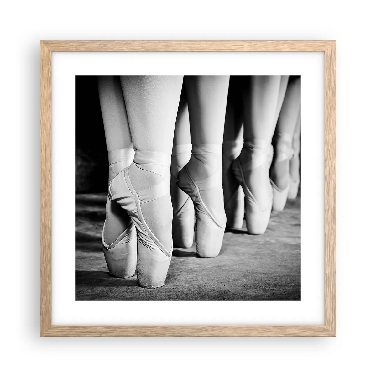 Poster în ramă de stejar deschis - Împreună, elegant - 40x40 cm