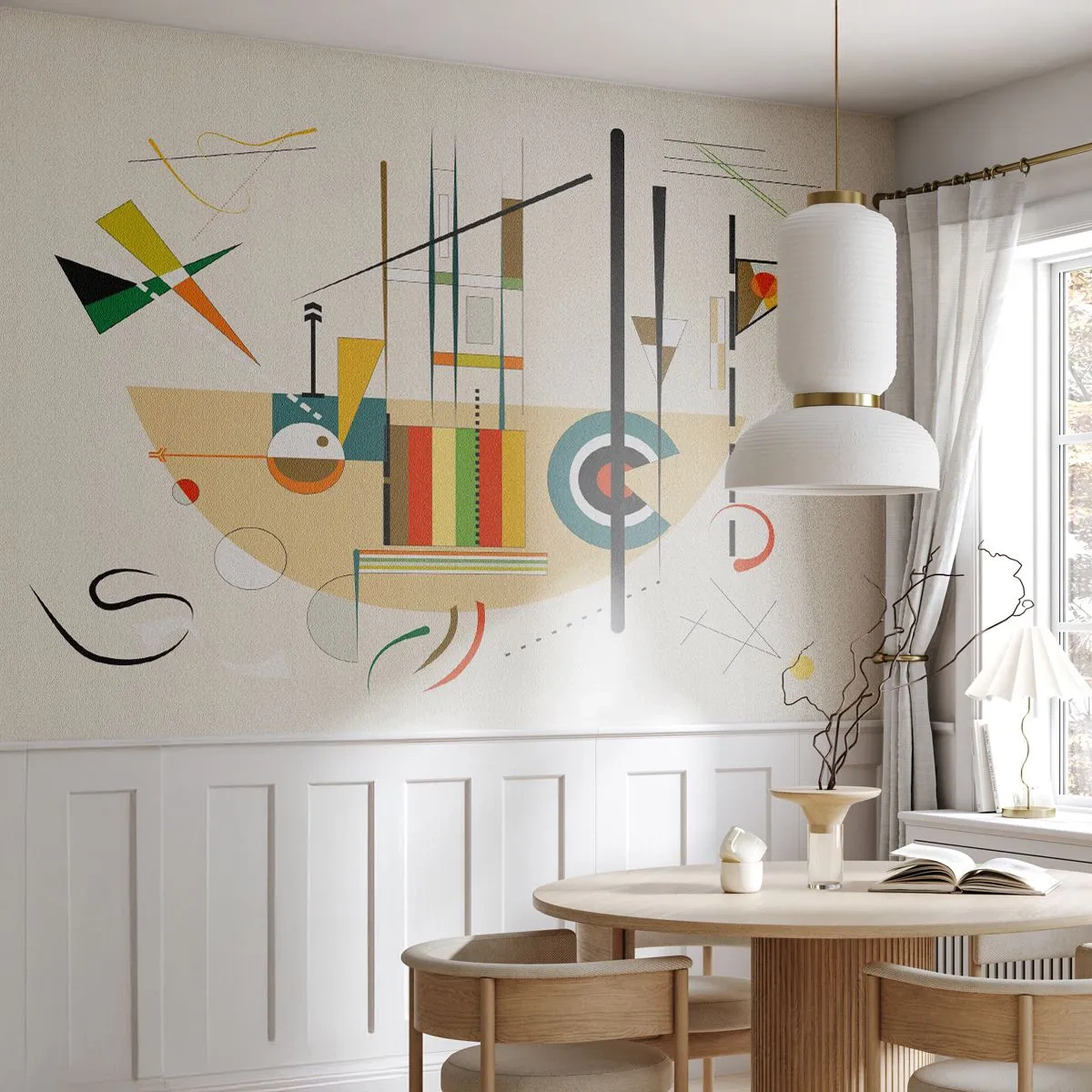 Tapet Standard Eco - Și lumea râde - Abstracția, Bucată, Forme - 200x140 cm