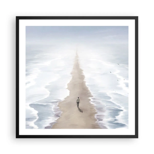 Poster în ramă neagră - Un viitor luminos - 60x60 cm