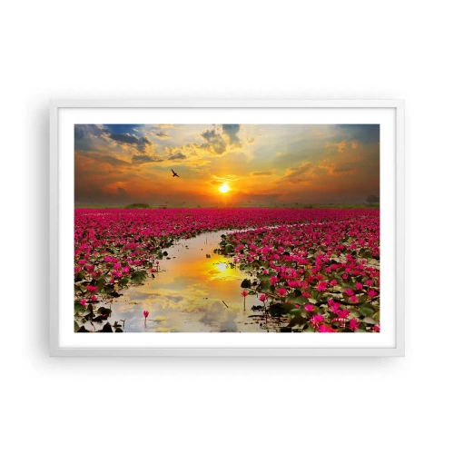 Poster în ramă albă - Viața secretă a lacului - 70x50 cm