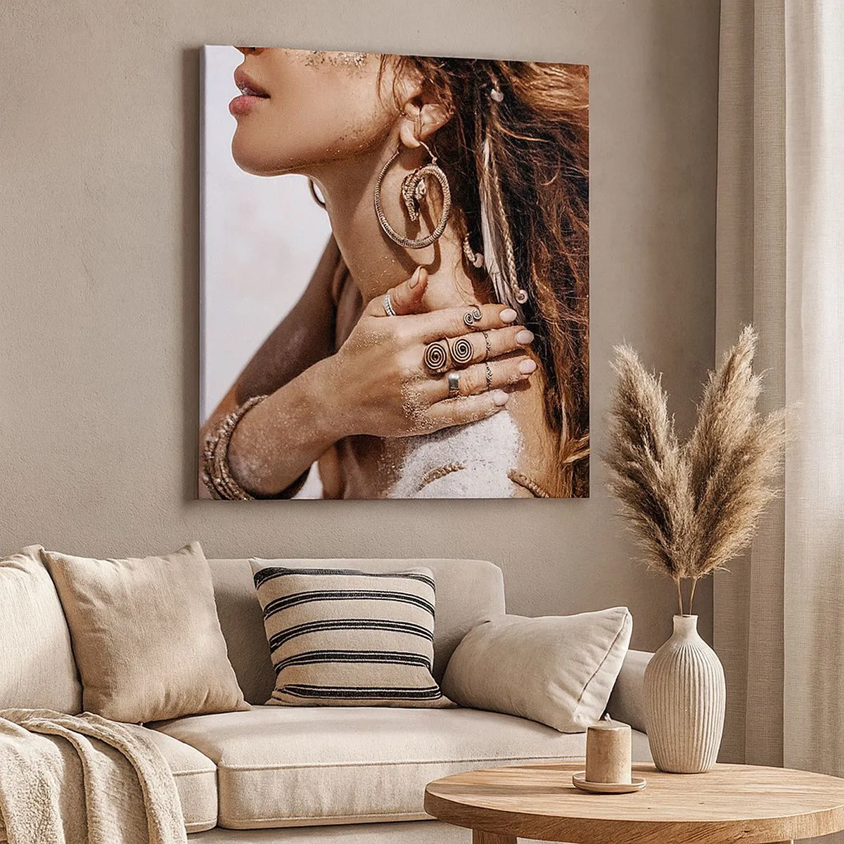 Tablou pe pânză - Regina plajei sălbatice - 30x30 cm