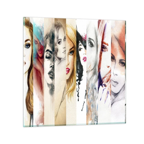 Tablou pe sticlă - Și întotdeauna ești TU - 40x40 cm