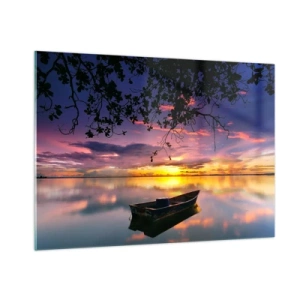 Tablou pe sticlă - "Pari să plutești în mijlocul cerului...” - 100x70 cm