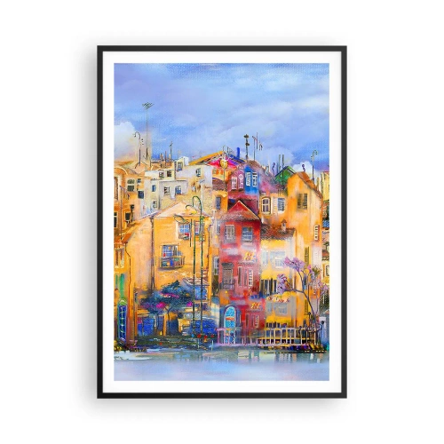 Poster în ramă neagră - Suntem împreună - 70x100 cm