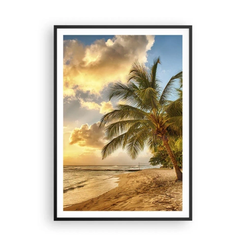 Poster în ramă neagră - Vară eternă, întotdeauna o vacanță - 70x100 cm