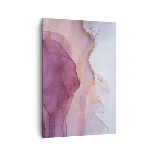 Tablou pe pânză - Valuri de liliac și violet - 70x100 cm