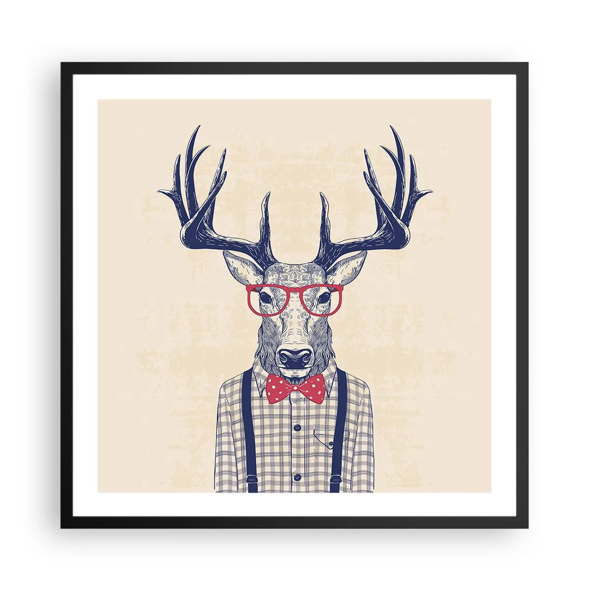 Poster în ramă neagră - O extravaganță jucăușă - 60x60 cm