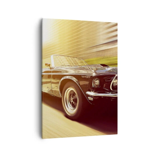 Tablou pe pânză - 1967 - întoarcerea unei legende - 50x70 cm