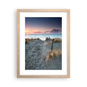 Poster în ramă de stejar deschis - Ai revărsat un curcubeu cu splendoare radiantă... - 30x40 cm