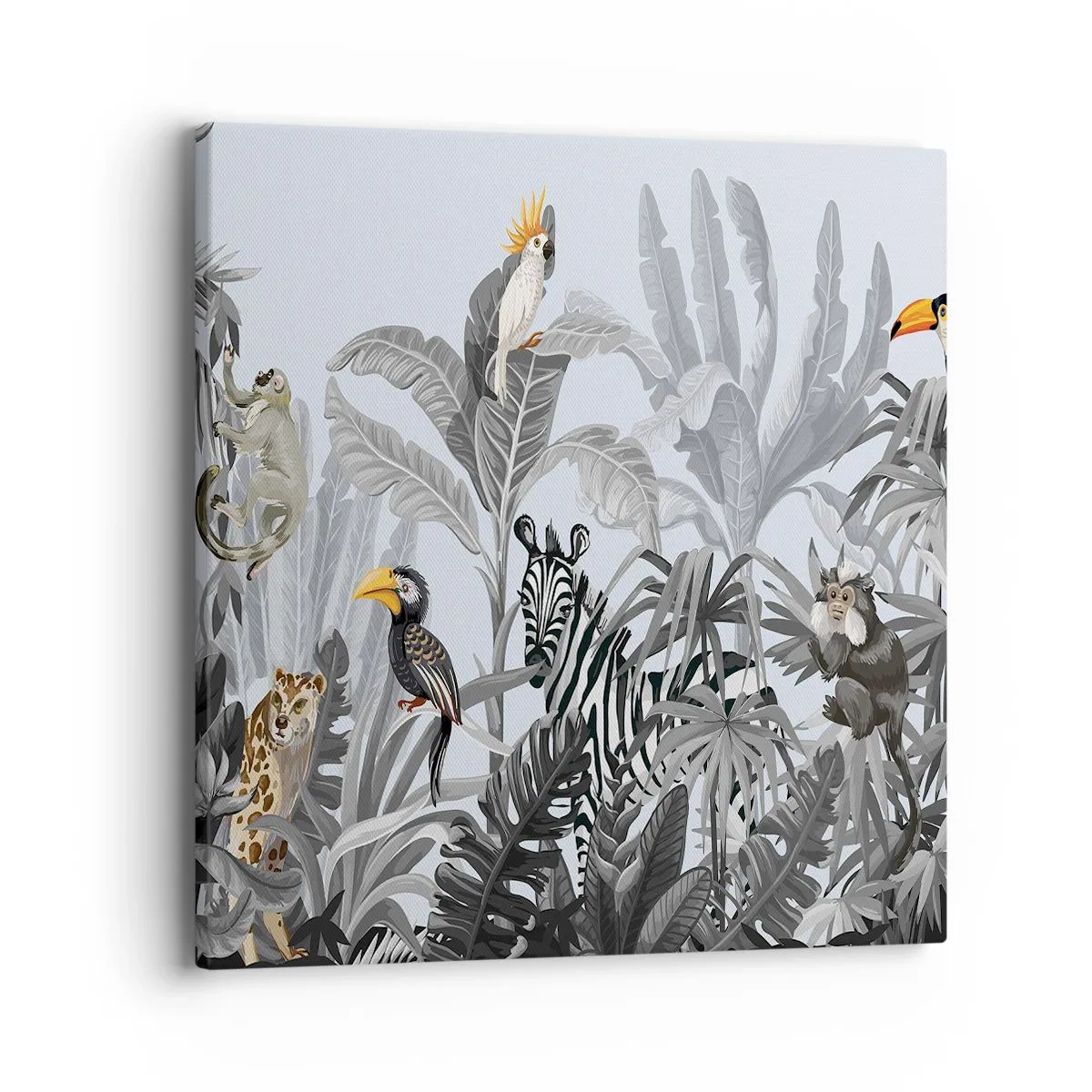 Tablou pe pânză - O fabulă africană - 40x40 cm