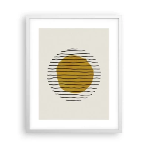 Poster în ramă albă - Abstracție tremurândă de căldură - 40x50 cm