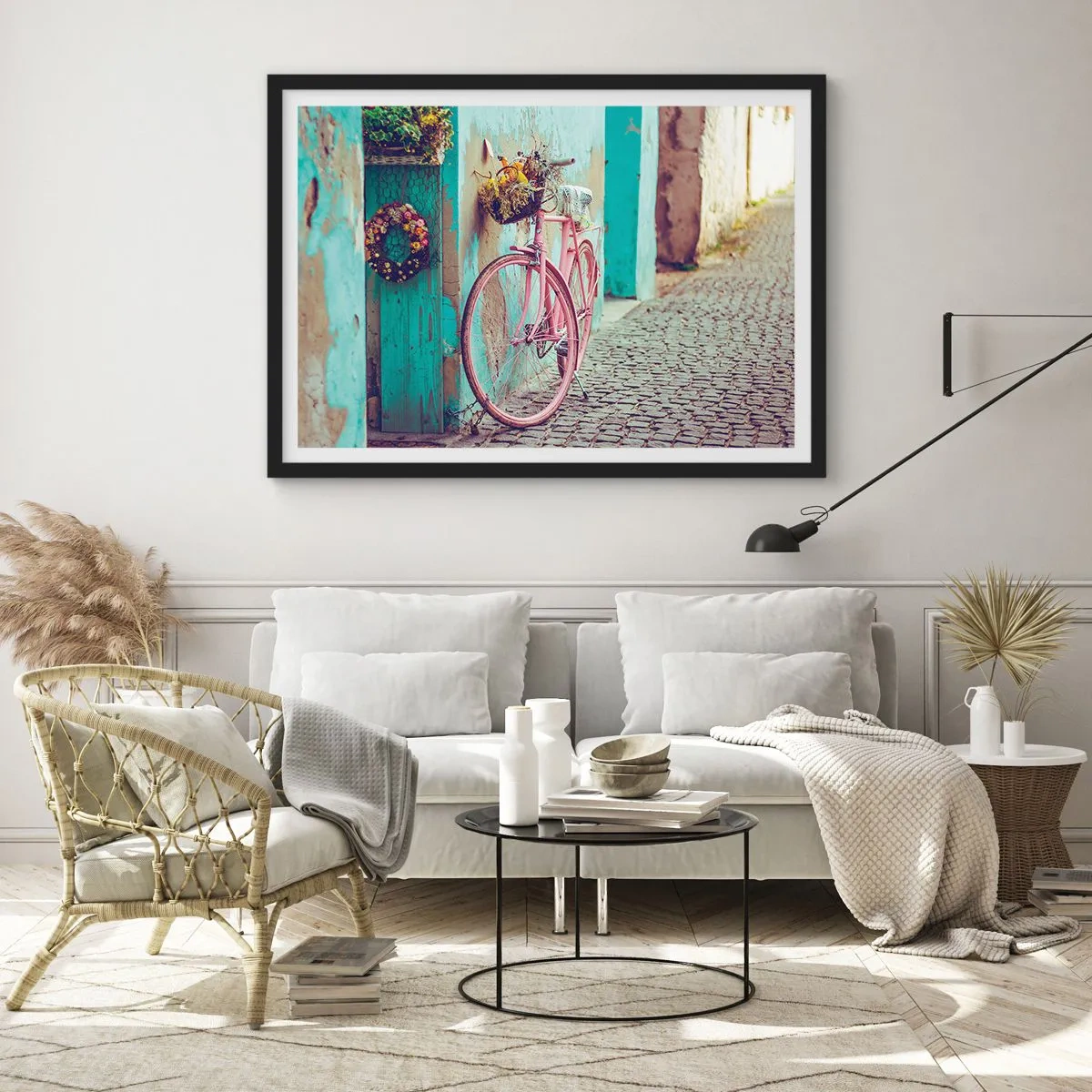 Poster în ramă neagră - Mă întorc imediat - 100x70 cm